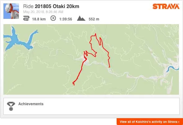 Strava: 201805 Otaki 20km