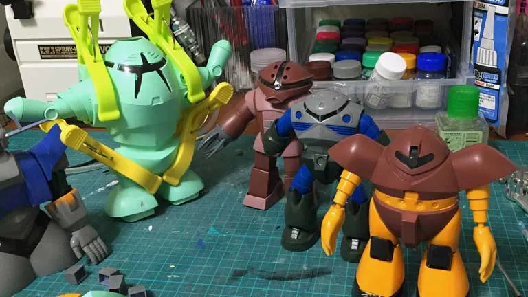 ジオン軍 水泳部とジオング 塗装