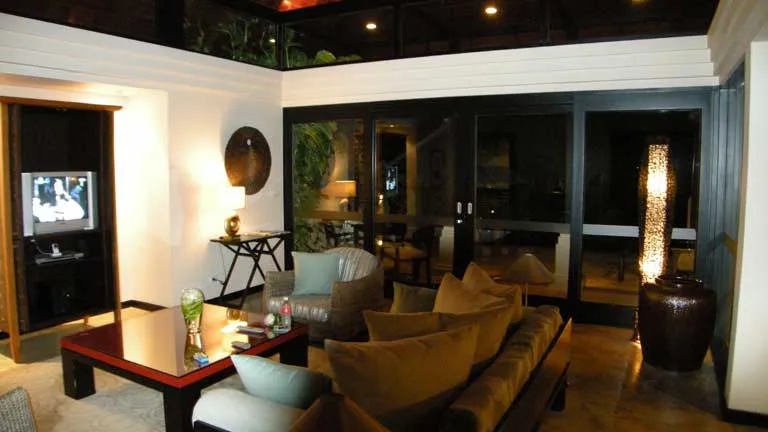 ヴィラのリビング